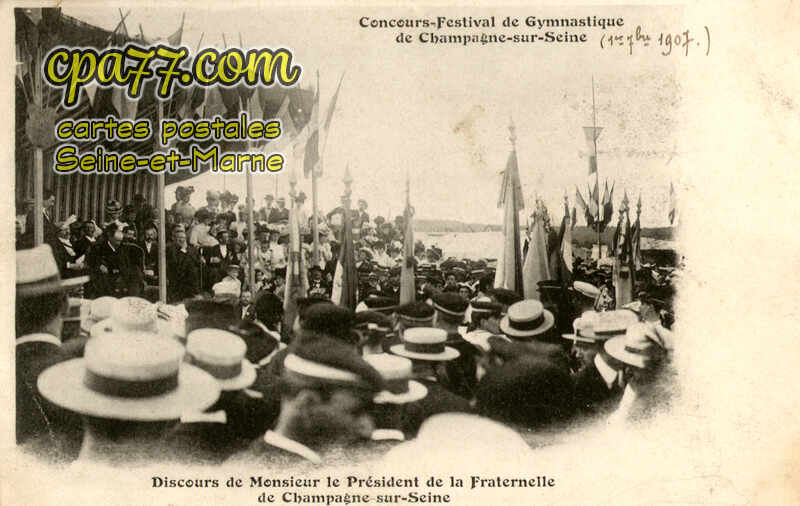 Champagne Sur Seine (Seine-et-Marne) - Concours-Festival de Gymnastique de Champagne-sur-Seine – Discours de Monsieur le Président de la Fraternelle de Champagne-sur-Seine