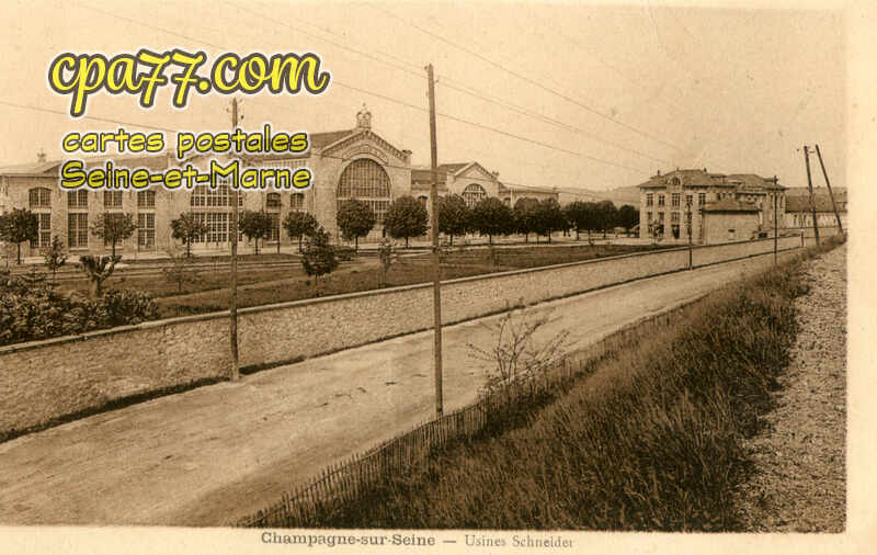 Champagne Sur Seine (Seine-et-Marne) - Usines Schneider