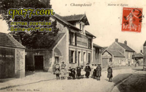 Champdeuil (Seine-et-Marne) - Mairie et Eglise