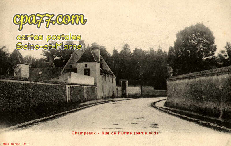 Champeaux (Seine-et-Marne) - Rue de l&rsquo;Orme (partie sud)