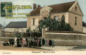 Champeaux (Seine-et-Marne) - Mairie et Ecole