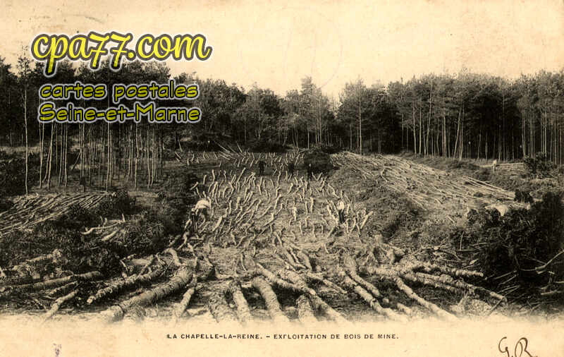 La Chapelle La Reine (Seine-et-Marne) - Exploitation de bois de mine