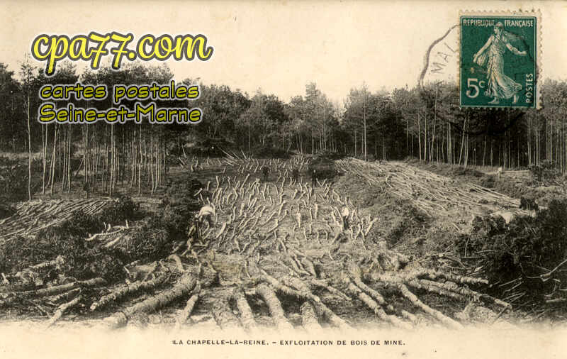 La Chapelle La Reine (Seine-et-Marne) - Exploitation de Bois de Mine
