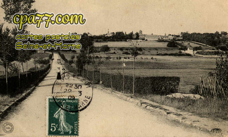 Chartrettes (Seine-et-Marne) - Route et vue de Chartrettes
