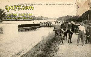 Chartrettes (Seine-et-Marne) - Le Barrage de l&rsquo;Ecluse de la Cave (en l&rsquo;état)