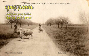 Châteaubleau (Seine-et-Marne) - Route de La-Croix-en-Brie