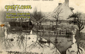 Château Landon (Seine-et-Marne) - Inondations de Lorroy – Dernière maison