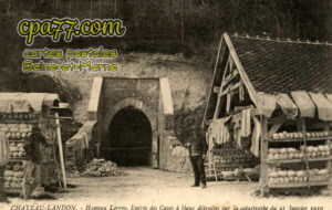 Château Landon (Seine-et-Marne) - Hameau Lorroy – Entrée des Caves à blanc détruites par la catastrophe du 21 Janvier 1910