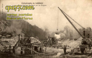 Château Landon (Seine-et-Marne) - Catastrophe de Lorroy – Reconstitution du Canal par les Dragues