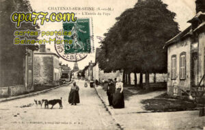 Châtenay Sur Seine (Seine-et-Marne) - La Grande-Rue – L&rsquo;Entrée du Pays