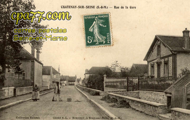 Châtenay Sur Seine (Seine-et-Marne) - Rue de la Gare