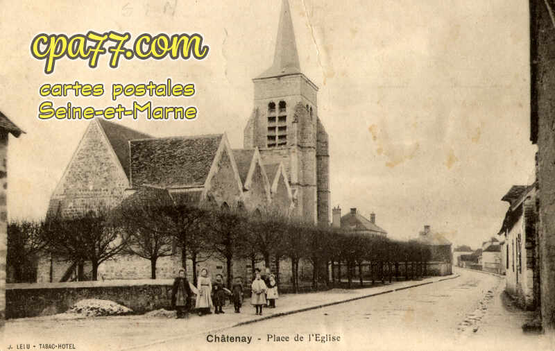 Châtenay Sur Seine (Seine-et-Marne) - Place de l&rsquo;Eglise