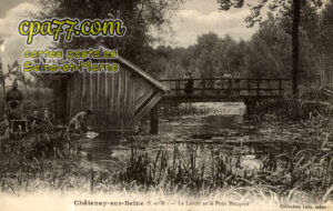 Châtenay Sur Seine (Seine-et-Marne) - Le Lavoie et le Pont Macquin