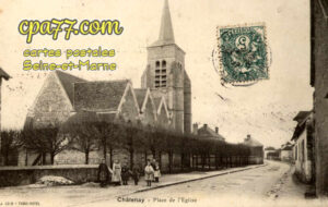 Châtenay Sur Seine (Seine-et-Marne) - Place de l&rsquo;Eglise