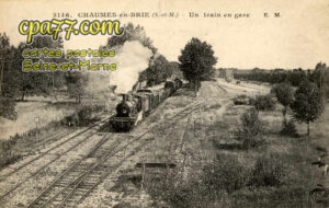 Chaumes En Brie (Seine-et-Marne) - Un Train en Gare