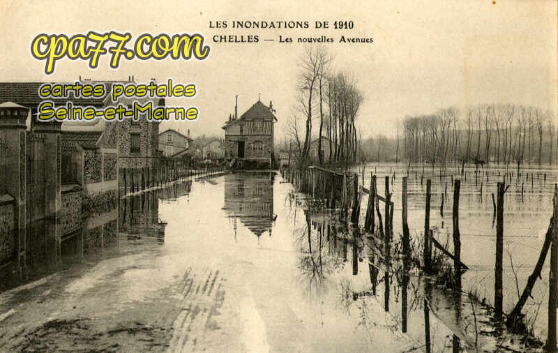 Chelles (Seine-et-Marne) - Les Inondations de 1910 – Les Nouvelles Avenues