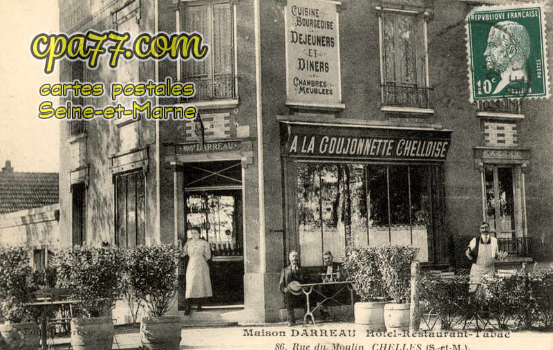 Chelles (Seine-et-Marne) - Maison Darreau – Hôtel restaurant Tabac – 86, rue du Moulin