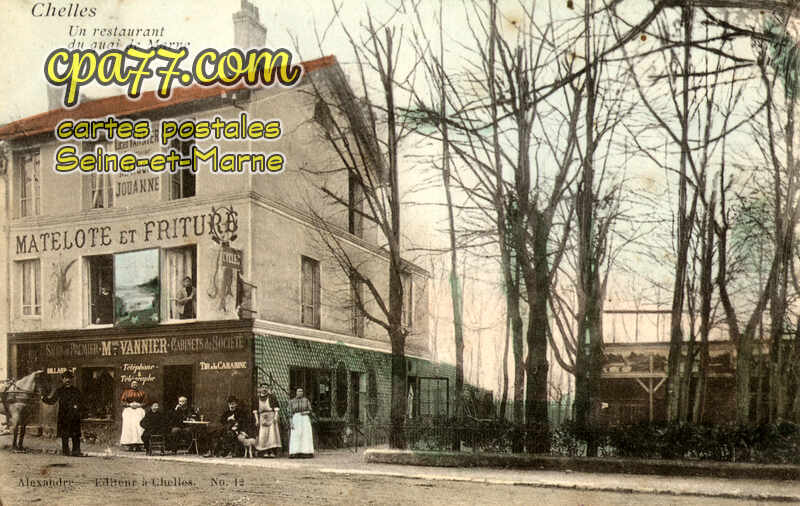 Chelles (Seine-et-Marne) - Un restaurant du quai de Marne