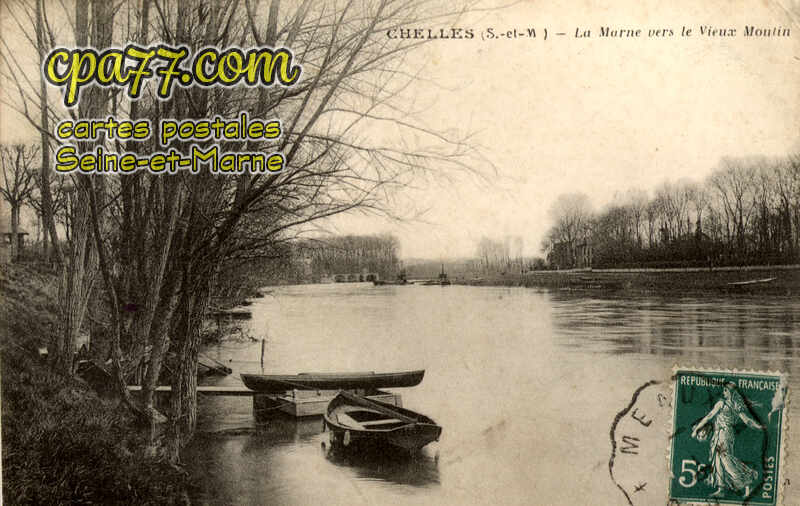 Chelles (Seine-et-Marne) - La Marne vers le Vieux Moulin