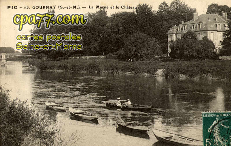 Chelles (Seine-et-Marne) - Pic – 65. Gournay (S.-et-M.) – La Marne et le Château