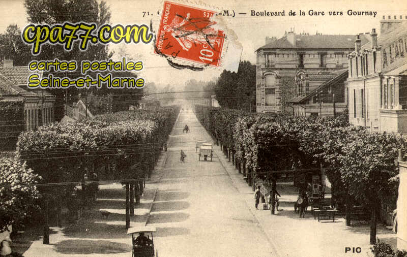 Chelles (Seine-et-Marne) - Boulevard de la Gare vers Gournay