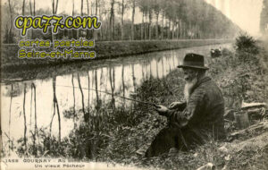 Chelles (Seine-et-Marne) - 1468 – Gournay – Au bord du Canal – Un vieux Pêcheur