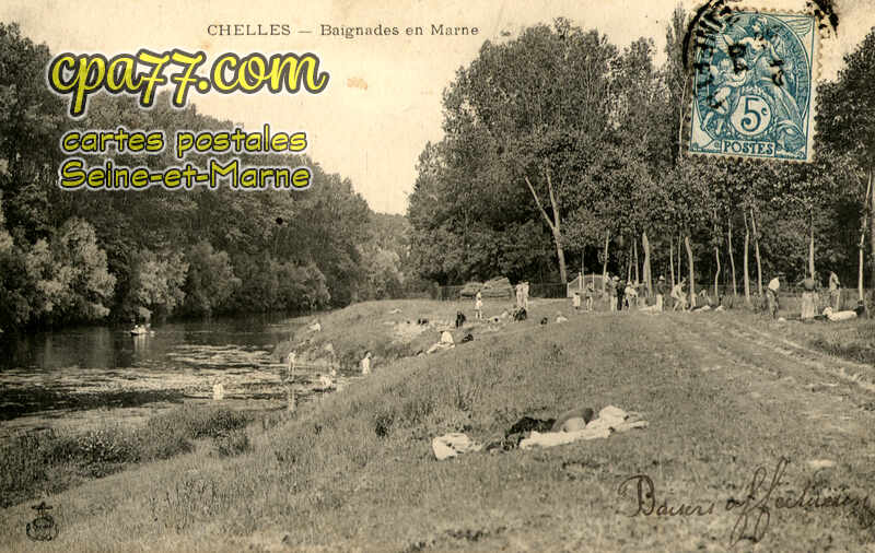 Chelles (Seine-et-Marne) - Baignades en Marne