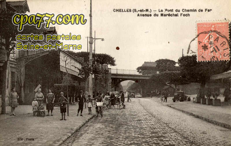 Chelles (Seine-et-Marne) - Le Pontdu Chemin de fer – Avenue du Maréchal Foch