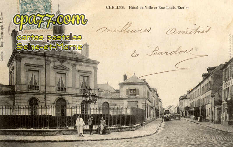 Chelles (Seine-et-Marne) - Hôtel de Ville et Rue Louis-Eterlet