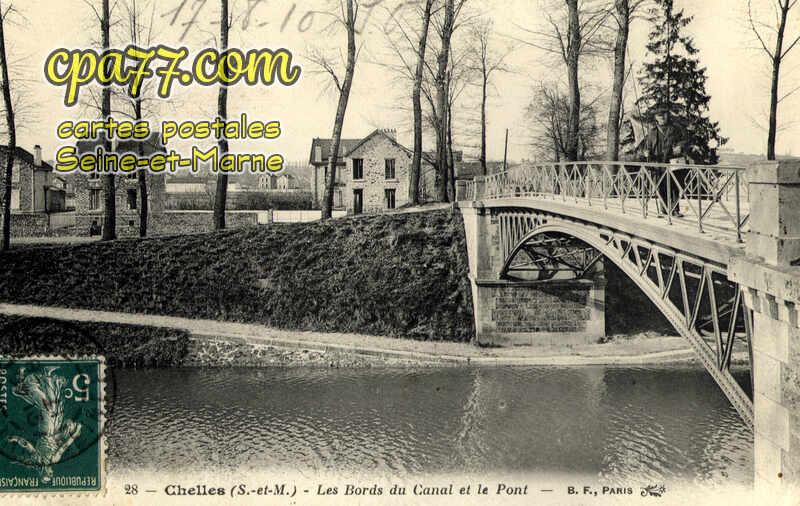 Chelles (Seine-et-Marne) - Les Bords du Canal et le Pont