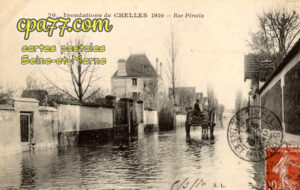Chelles (Seine-et-Marne) - Inondations de Chelles 1910 – Rue Pérotin