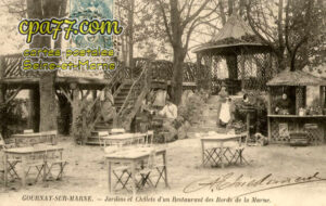Chelles (Seine-et-Marne) - Gournay-sur-Marne – Jardins et Châlets d&rsquo;un Restaurant des Bords de la Marne
