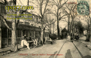 Chelles (Seine-et-Marne) - Quai de Chétivé. Restaurant Régnier