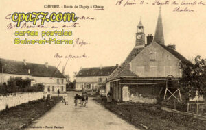 Chevru (Seine-et-Marne) - Route de Dagny à Choisy