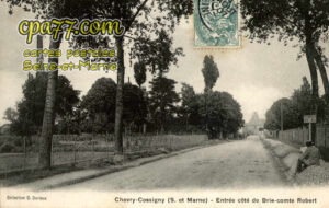 Chevry Cossigny (Seine-et-Marne) - Entrée côté de Brie-Comte-Robert