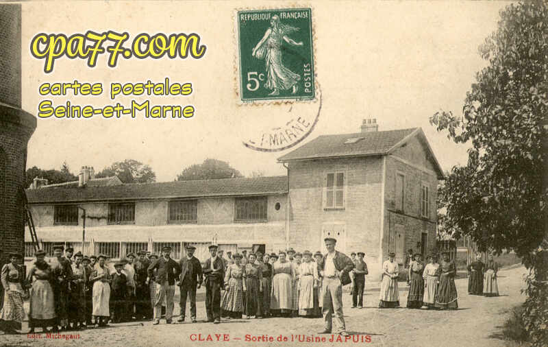 Claye Souilly (Seine-et-Marne) - Sortie de l&rsquo;Usine Japuis (en l&rsquo;état)
