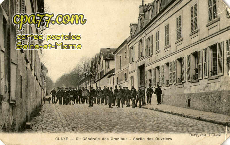 Claye Souilly (Seine-et-Marne) - Cie Générale des Omnibus – Sortie des Ouvriers (en l&rsquo;état)