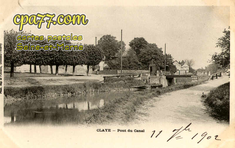 Claye Souilly (Seine-et-Marne) - Pont du Canal