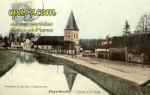 Claye Souilly (Seine-et-Marne) - L&rsquo;Eglise et le Canal