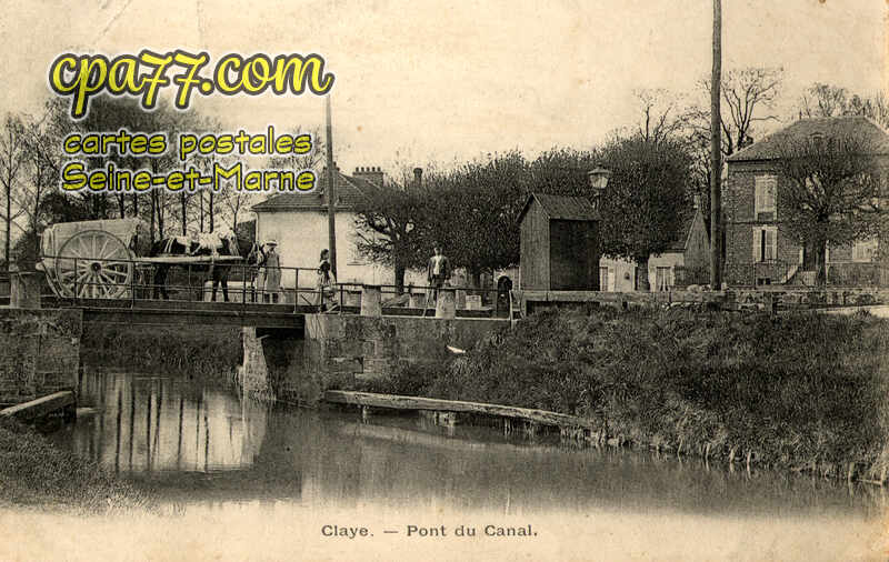 Claye Souilly (Seine-et-Marne) - Pont du Canal (en l&rsquo;état)