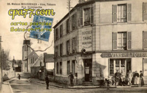 Combs La Ville (Seine-et-Marne) - Maison Mousseaux – Vins, Tabacs – Rue Sommeville
