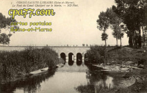 Condé Ste Libiaire (Seine-et-Marne) - Le Pont du Canal de Chalifert sur le Morin