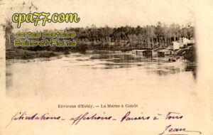 Condé Ste Libiaire (Seine-et-Marne) - La Marne à Condé