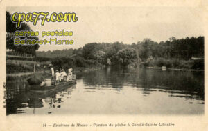 Condé Ste Libiaire (Seine-et-Marne) - Ponton de Pêche
