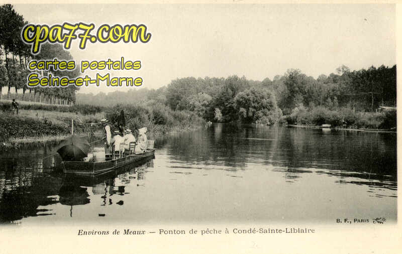 Condé Ste Libiaire (Seine-et-Marne) - Ponton de Pêche