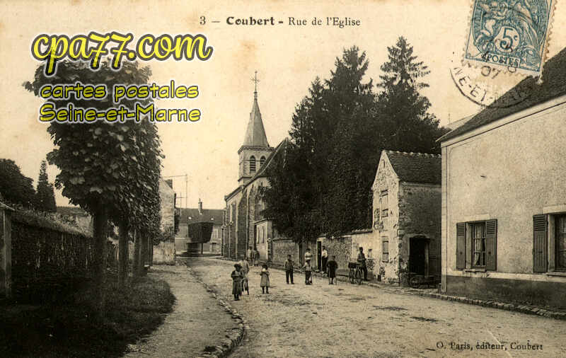 Coubert (Seine-et-Marne) - Rue de l&rsquo;Eglise