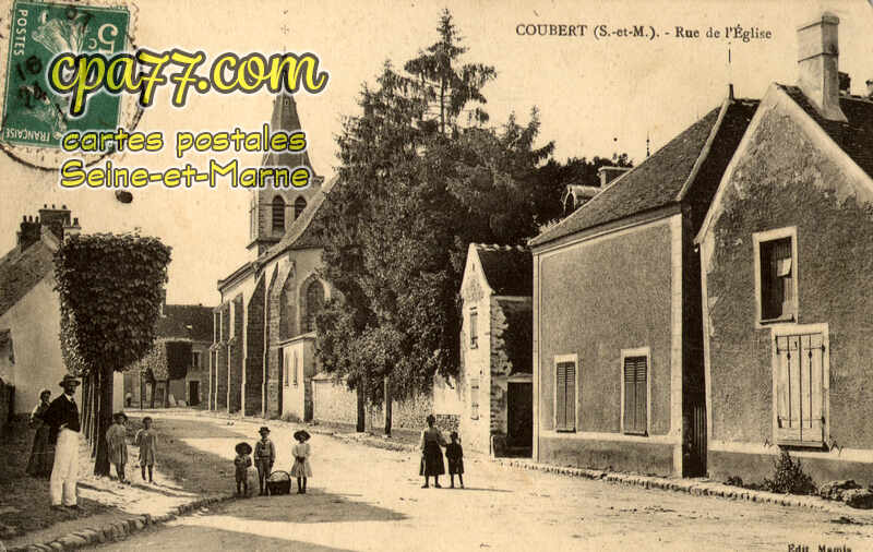 Coubert (Seine-et-Marne) - Rue de l&rsquo;Eglise