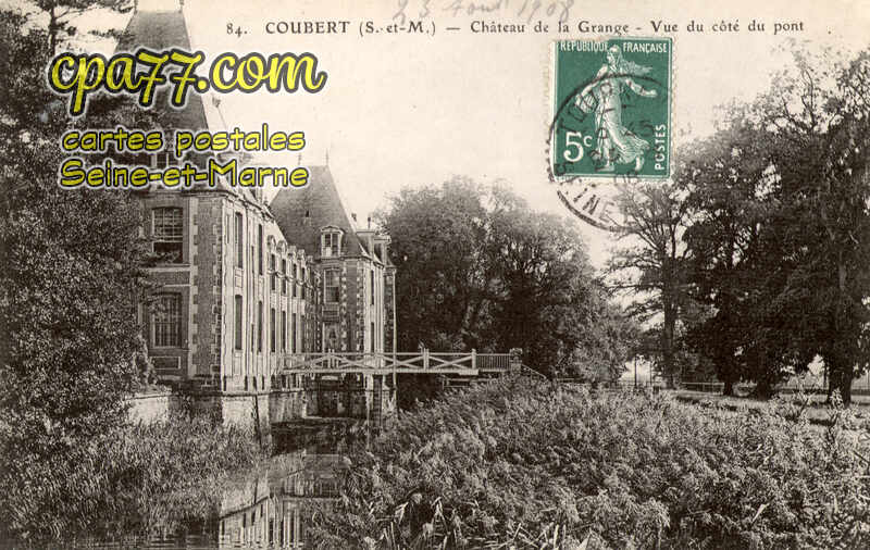 Coubert (Seine-et-Marne) - Château de la Grange – Vue du côté du pont