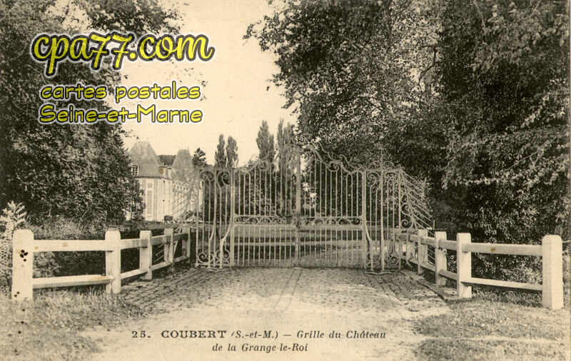 Coubert (Seine-et-Marne) - Grille du Château de la Grange-le-Roi