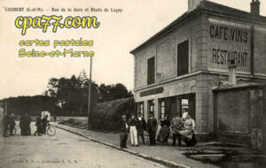 Coubert (Seine-et-Marne) - Rue de la gare et Route de Lagny